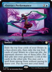 Abstract Performance (Extended Art), Commander: Secrets of Strixhaven
