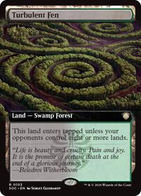 Turbulent Fen (Extended Art), Commander: Secrets of Strixhaven