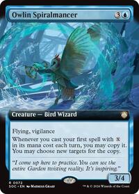 Owlin Spiralmancer (Extended Art), Commander: Secrets of Strixhaven