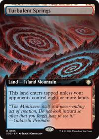 Turbulent Springs (Extended Art), Commander: Secrets of Strixhaven