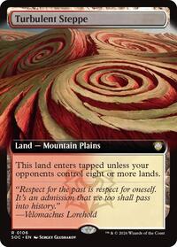 Turbulent Steppe (Extended Art), Commander: Secrets of Strixhaven