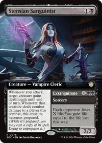 Stensian Sanguinist (Extended Art), Commander: Secrets of Strixhaven