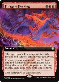 Furygale Flocking (Extended Art), Commander: Secrets of Strixhaven