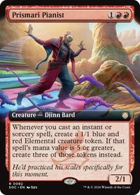 Prismari Pianist (Extended Art), Commander: Secrets of Strixhaven