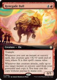Renegade Bull (Extended Art), Commander: Secrets of Strixhaven