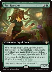 Pest Rescuer (Extended Art), Commander: Secrets of Strixhaven