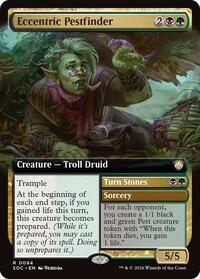 Eccentric Pestfinder (Extended Art), Commander: Secrets of Strixhaven