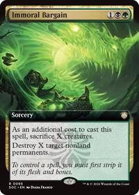 Immoral Bargain (Extended Art), Commander: Secrets of Strixhaven