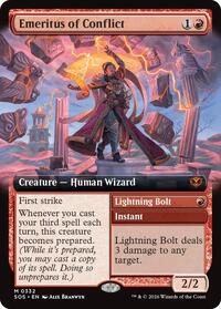 Emeritus of Conflict (Extended Art), Secrets of Strixhaven