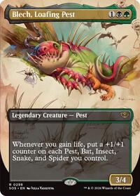 Blech, Loafing Pest (Borderless), Secrets of Strixhaven