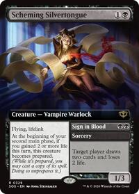 Scheming Silvertongue (Extended Art), Secrets of Strixhaven