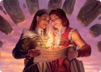 Joined Researchers Art Card, Art Series: Secrets of Strixhaven