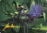 Emeritus of Woe Art Card (Gold-Stamped Signature), Art Series: Secrets of Strixhaven