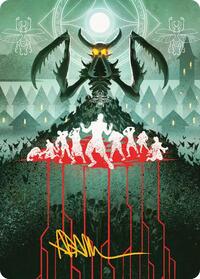 Feed the Swarm Art Card (Gold-Stamped Signature), Art Series: Secrets of Strixhaven