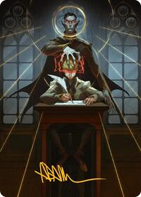 Vampiric Tutor Art Card (Gold-Stamped Signature), Art Series: Secrets of Strixhaven