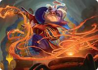 Goblin Glasswright Art Card (Gold-Stamped Planeswalker Symbol), Art Series: Secrets of Strixhaven