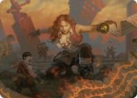 Zealous Lorecaster Art Card, Art Series: Secrets of Strixhaven