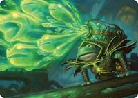 Burrog Barrage Art Card, Art Series: Secrets of Strixhaven