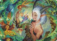Lumaret's Favor Art Card (Gold-Stamped Signature), Art Series: Secrets of Strixhaven
