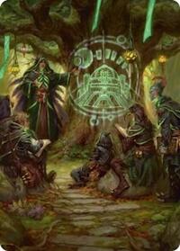 Sylvan Library Art Card, Art Series: Secrets of Strixhaven