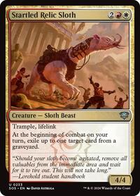 Startled Relic Sloth, Secrets of Strixhaven