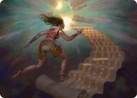 Pursue the Past Art Card, Art Series: Secrets of Strixhaven