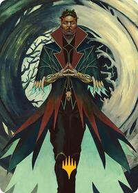 Professor Dellian Fel Art Card (Gold-Stamped Planeswalker Symbol), Art Series: Secrets of Strixhaven