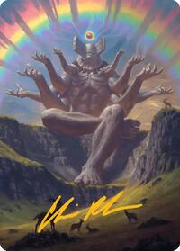 Transcendent Archaic Art Card (Gold-Stamped Signature), Art Series: Secrets of Strixhaven
