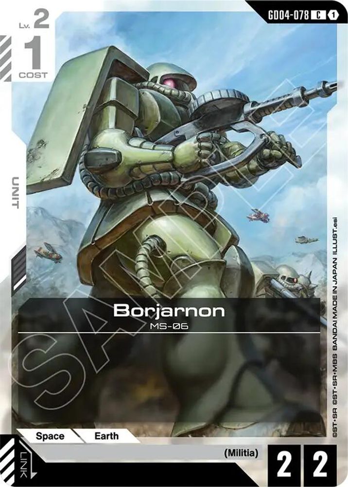 Borjarnon, Standard, front