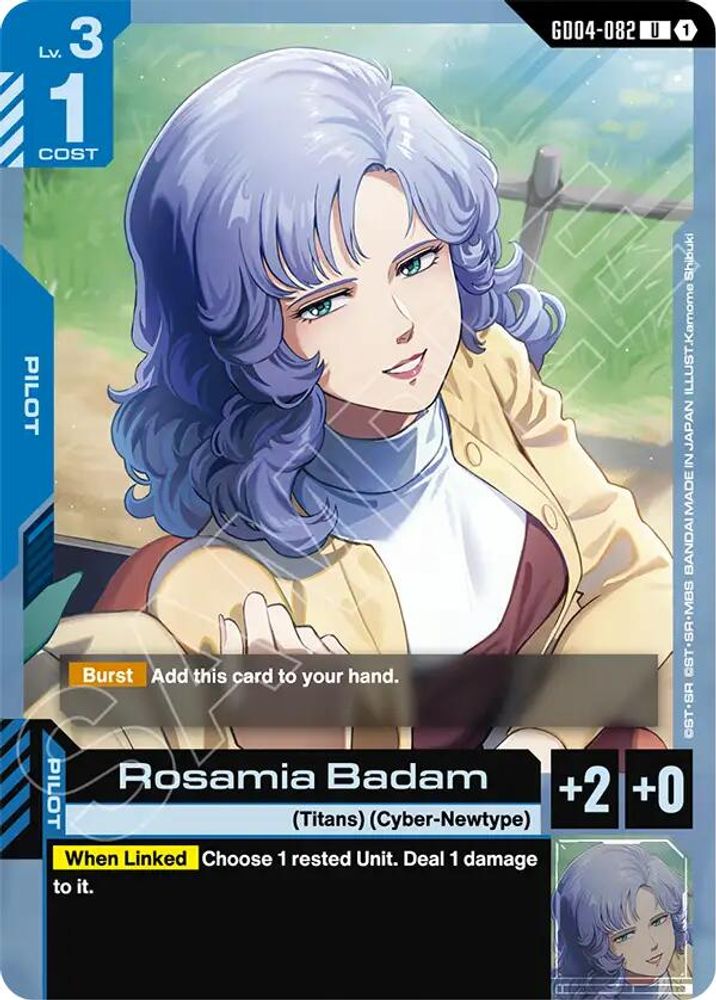 Rosamia Badam, Standard, front