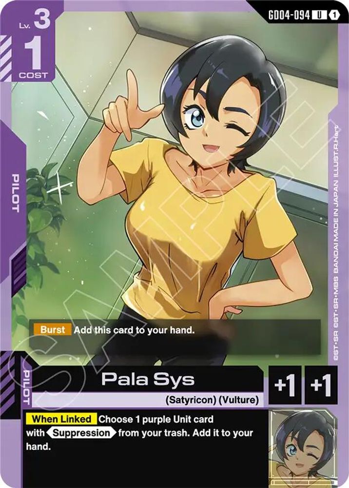 Pala Sys, Standard, front
