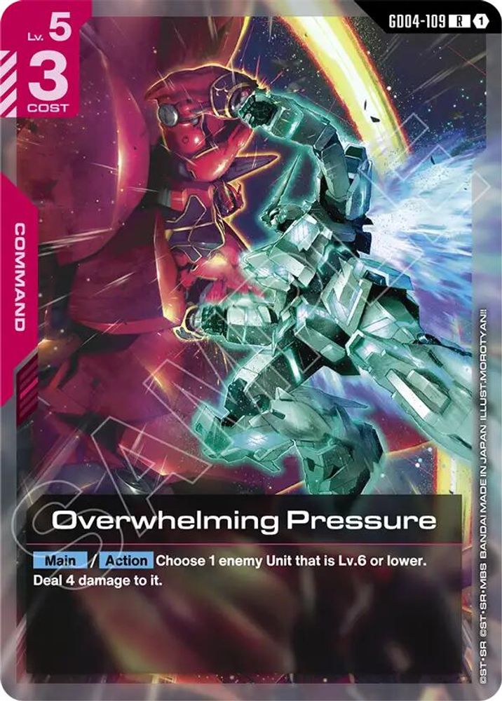 Overwhelming Pressure, Foil, front