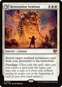 Restoration Seminar, Promo Pack: Secrets of Strixhaven