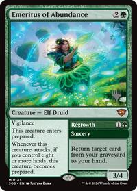 Emeritus of Abundance, Promo Pack: Secrets of Strixhaven