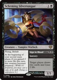 Scheming Silvertongue, Promo Pack: Secrets of Strixhaven