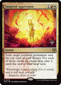 Suspend Aggression, Promo Pack: Secrets of Strixhaven