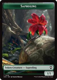 Saproling // Pest (0023) Double-Sided Token, Commander: Secrets of Strixhaven
