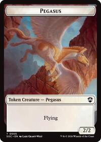 Pegasus // Inkling (0022) Double-Sided Token, Commander: Secrets of Strixhaven