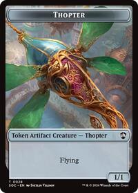 Thopter // Fractal (0004) Double-Sided Token, Commander: Secrets of Strixhaven