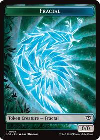 Fractal (0004) // Pest (0008) Double-Sided Token, Secrets of Strixhaven