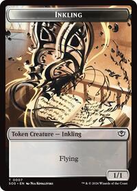 Inkling (0007) // Spirit (0011) Double-Sided Token, Secrets of Strixhaven