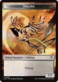 Inkling (0006) // Spirit (0010) Double-Sided Token, Secrets of Strixhaven