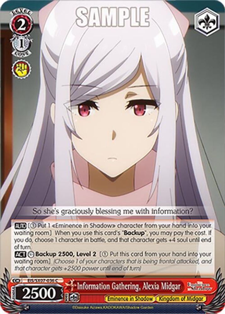Information Gathering, Alexia Midgar, Standard, front