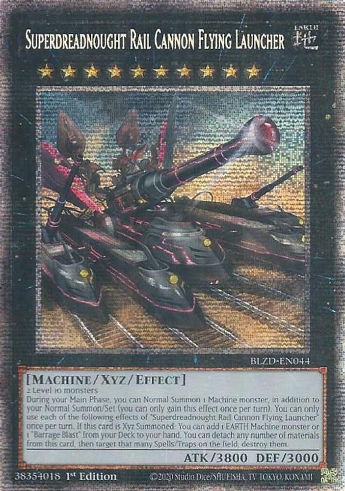 Superdreadnought Rail Cannon Flying Launcher (Starlight Rare), 1st-edition, front