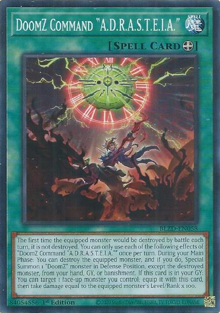 DoomZ Command "A.D.R.A.S.T.E.I.A.", 1st-edition, front