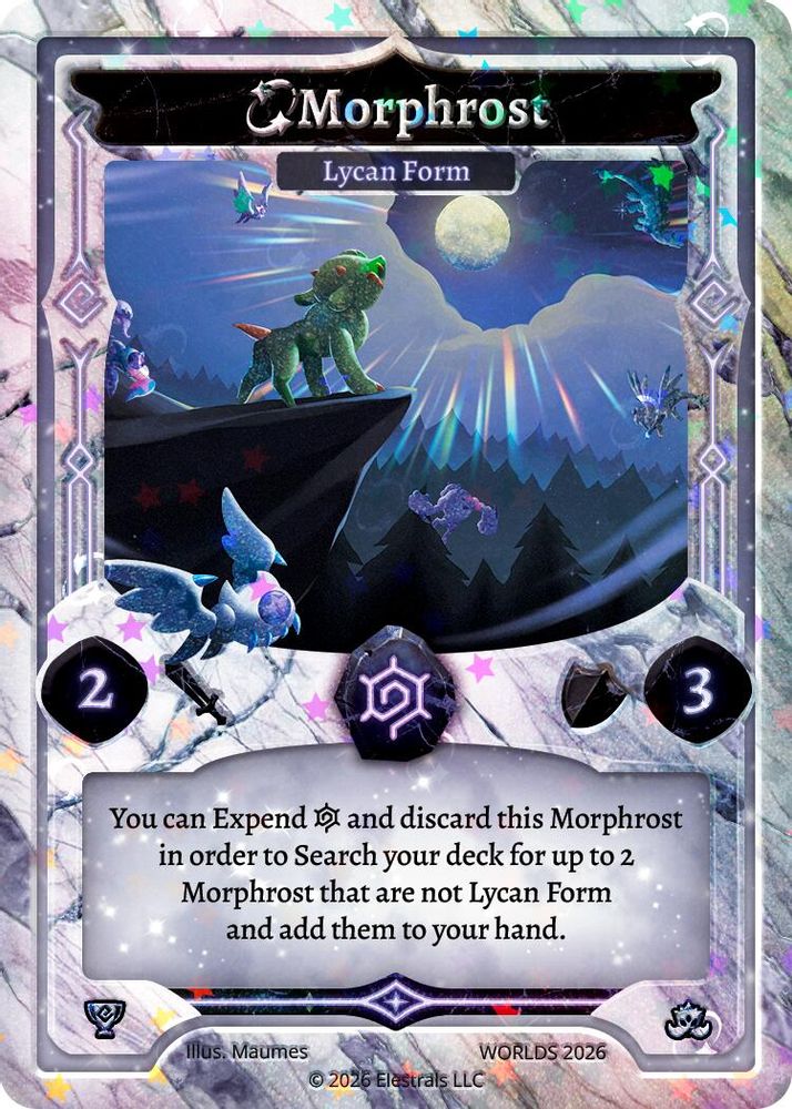 Morphrost - Lycan Form (EW26-09), Reverse-holo, front
