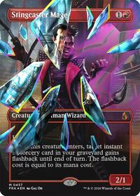 Stingcaster Mage (Borderless) (Facet Foil), Reality Fracture