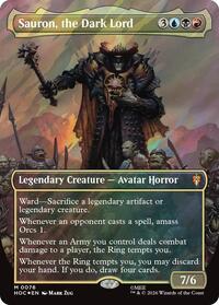 Sauron, the Dark Lord (Borderless) (Surge Foil), The Hobbit: Eternal-Legal