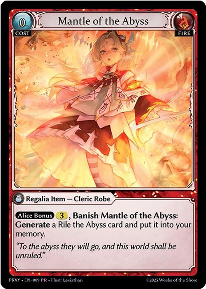 Mantle of the Abyss, Standard, front