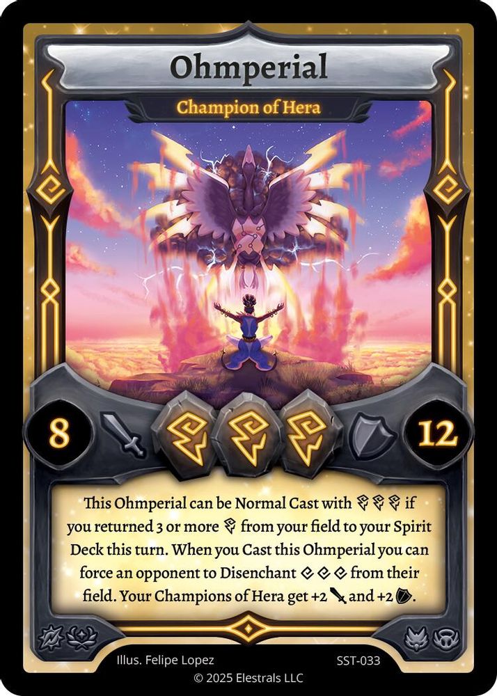 Ohmperial - Champion of Hera (SST-033), Standard, front